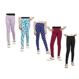 Pack of 5 Leggings with Elasticated Waist-image-22