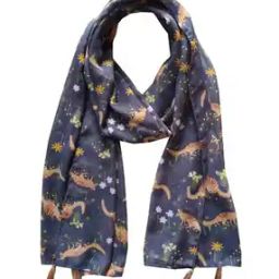 Women Floral Print Stole with Stitched Detail-image-50