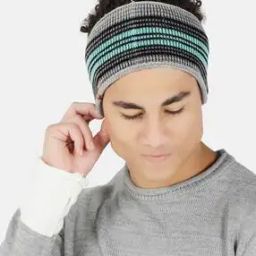 Men Bhhb-121222-007 Striped Knitted Woolen Headband-26