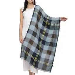 Checked Viscose Scarf-14