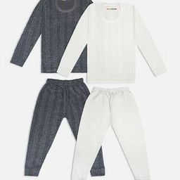 Pack of 2 Striped Thermal Tops with Pyjamas-image-51