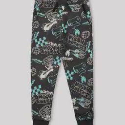 Boys Graffiti Print Cotton Rich Joggers-picture-36