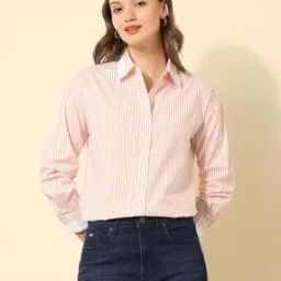 Women Stripes Regular Fit Shirt-image-20