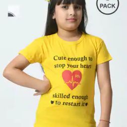  Girls Cotton Regular Fit Printed T-Shirt-image-65