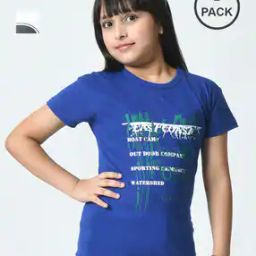  Girls Cotton Regular Fit Printed T-Shirt-image-61