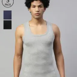 Pack of 3 Sleeveless Vests-image-19