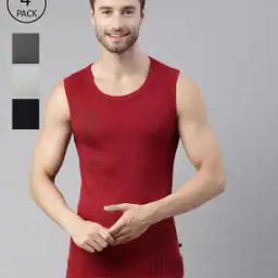 Pack of 4 Sleeveless Vests-14