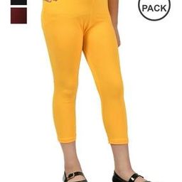 pixie n prince  Girls Pack of 3 Slim Fit Capris-picture-33