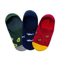 Pack of 3 Men Graphic Print No-Show Socks-picture-13