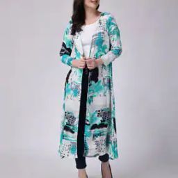Floral Print Chiffon Shrug-41