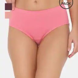 Women Pack of 3 Hipster Panties with Elasticated Waistband-image-42