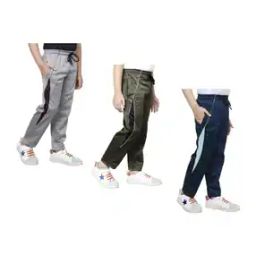 Pack of 3 Fitted Track Pants with Elasticated Waist-picture-15