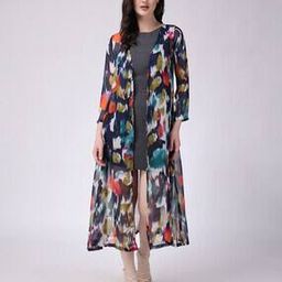 Printed Front-Open Shrug-0
