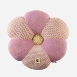Flat-Knit Flower Design Cushion-picture-20