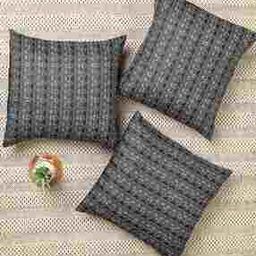 Set of 3 Digital Print Cushion Covers 16" x 16"-image-88