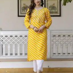 Women Striped Straight Kurta-image-50