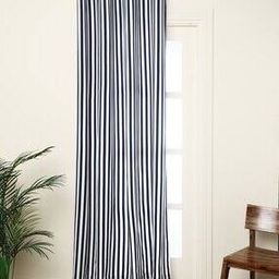 Preshrunk South Cotton Striped Door Curtain-21