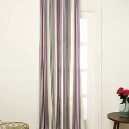 Preshrunk South Cotton Stripe Door Curtain-47