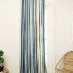 Preshrunk South Cotton Stripe Door Curtain-31
