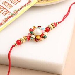Stone-Studded Thread Tie-Up Rakhi -image-98