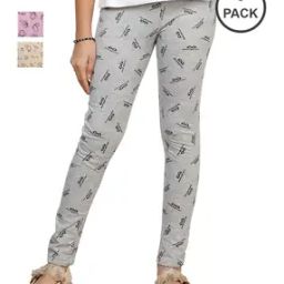 Pack of 3 Leggings with Elasticated Waist-image-24