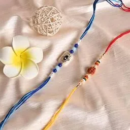 Set of 2 Beaded Evil-Eye Charm Rakhis-image-111