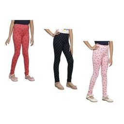 Pack of 3 Graphic Print Leggings with Elasticated Waist-image-53
