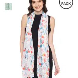 Pack of 2 Women Cotton Printed Scarf -picture-14