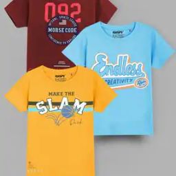 Boys Pack of 3 Graphic Print T-Shirts-picture-23