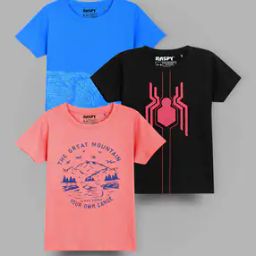 Boys Pack of 3 Graphic Print T-Shirts-image-121
