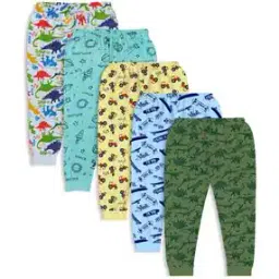 Boys Pack of 5 Graphic Print Fitted Track Pants-picture-3