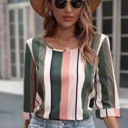 Women Striped Regular Fit Top-image-56
