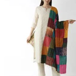Textured Dupatta with Tassels-24
