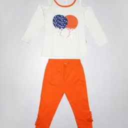 Graphic Print Top with Pants-image-65