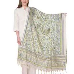 Tassaled Indian Print Dupatta-picture-1