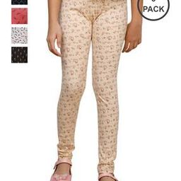 indiweaves Pack of 5 Graphic Print Leggings-picture-28