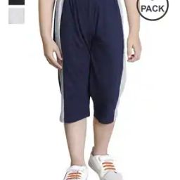 Pack of 3 Flat Front Relaxed Fit Pants with Drawstrings-picture-7