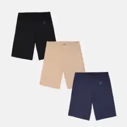 Pack of 3 Shorts with Elasticated Wiast-image-53