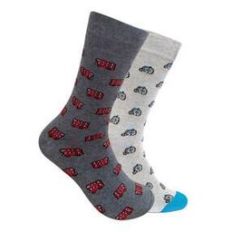 Pack of 2 Novelty Print Socks-image-7