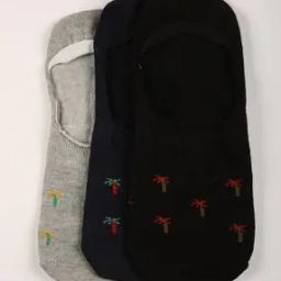 Men Pack of 3 Printed No-Show Socks-image-61