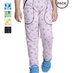 Pack of 5 Graphic Print Fitted Track Pants-image-4