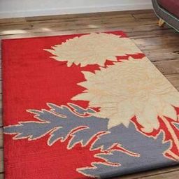 Floral Rectangular Shaped Carpet-32