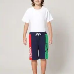 Boys Marvel Print Regular Fit Shorts-picture-36