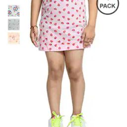 Pack of 4 Printed A-Line Skirts-image-50