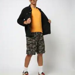 Men Camouflage Print Loose Fit Shorts-image-43