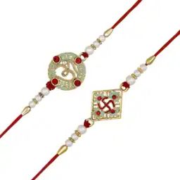 Set of 2 Om & Swastik Rakhis-22