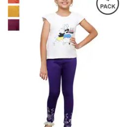 Pack of 4 Floral Printed Leggings-image-53