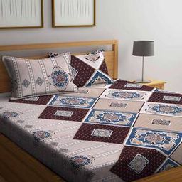 Floral Printed Double Size Bedsheet-image-63