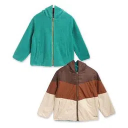 cherry crumble by nitt hyman Colourblock Zip-Front Jacket-picture-39