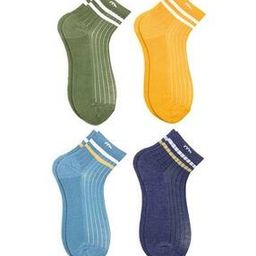 Pack of 4 Women Striped Everyday Socks-image-24